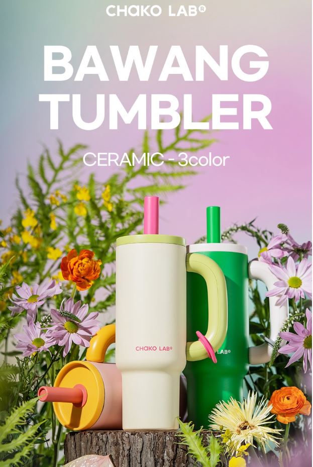  차코랩 바왕 세라믹 텀블러 1050ml – 316 스테인리스, 완벽 밀폐와 보온·보냉까지!