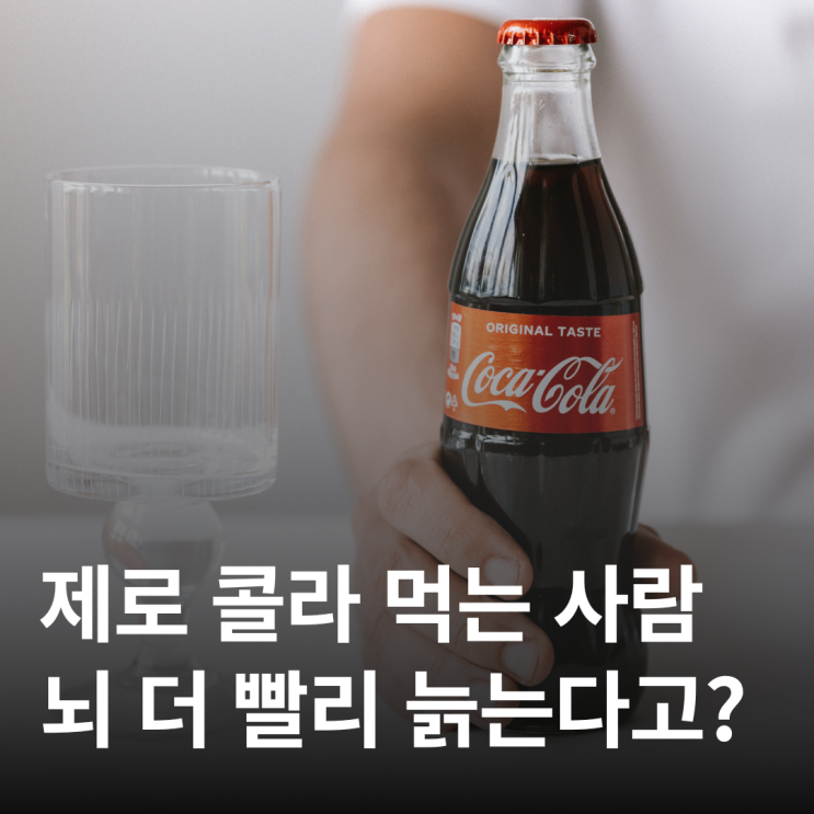  “제로 콜라가 뇌를 늙게 한다?” 최신 연구 핵심 정리