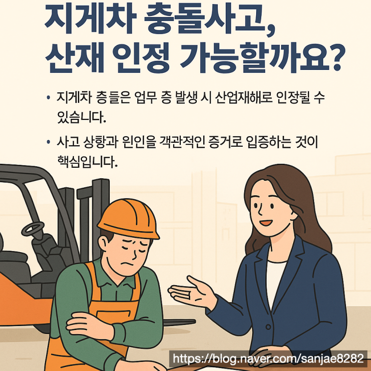  지게차 충돌사고 산재, 어떻게 인정받고 보상받을 수 있을까요?