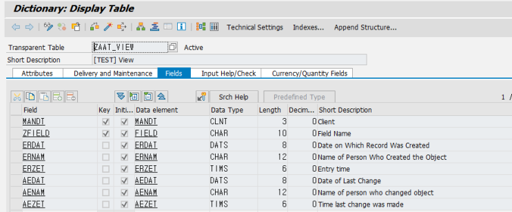  SAP ABAP - 유지보수뷰 생성 및 이벤트 설정
