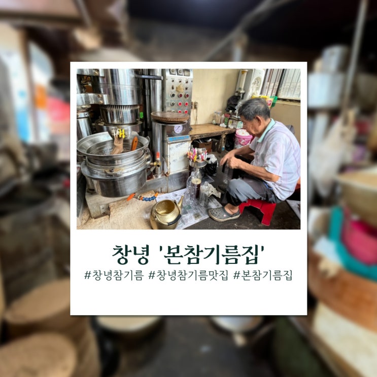  경남 창녕에서  고소한 참기름 한 병 짜왔어요