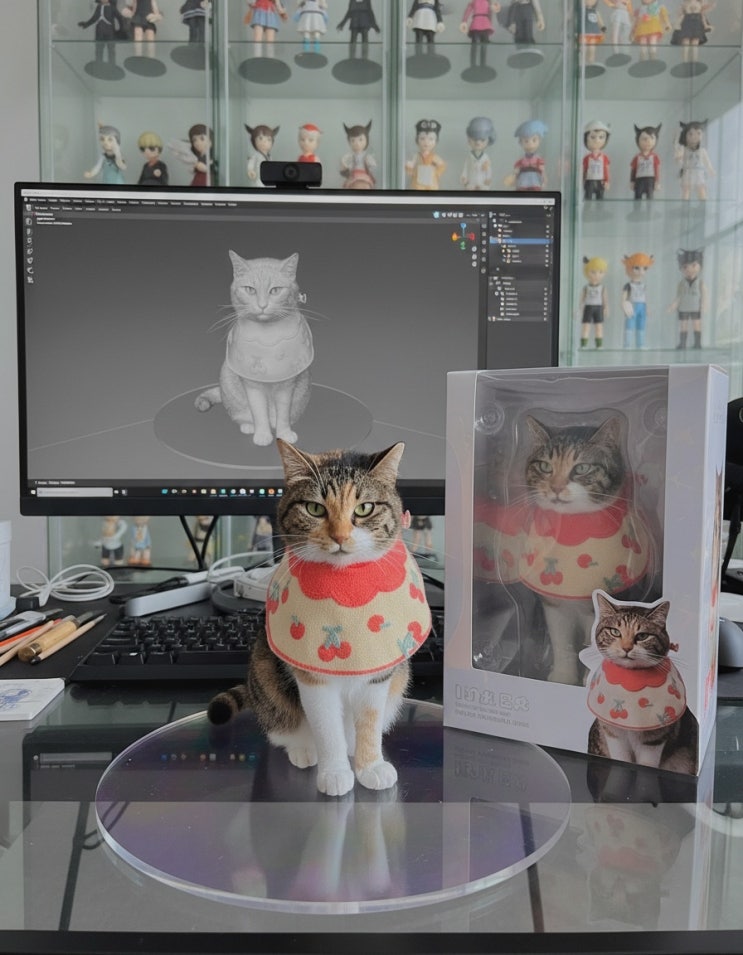  뷰티캠 무료로 강아지 고양이 AI 피규어 만드는 법