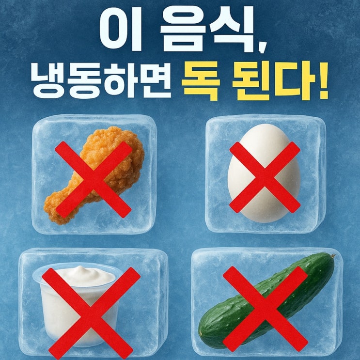  냉동실에 넣으면 독이 되는 음식 5가지, 당신도 매일 먹고 있었다!