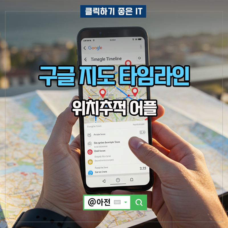구글 지도 타임라인 위치추적 어플 간단 보는법