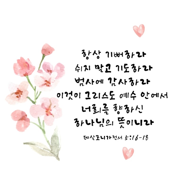  데살로니가전서 5장 12절-28절 말씀 묵상/항상 기뻐하라, 쉬지 말고 기도하라-매일성경큐티 9월 6일