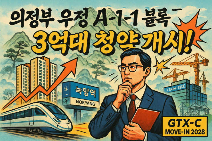  경기도 3억대 청약! LH 의정부 우정 A-1블록 분양가와 청약 일정 총정리