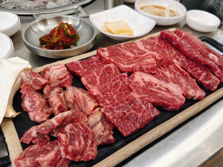  [수유 삼겹살 맛집] 소고기와 돼지고기를 한자리에서 즐기는 현방오백소한판 후기