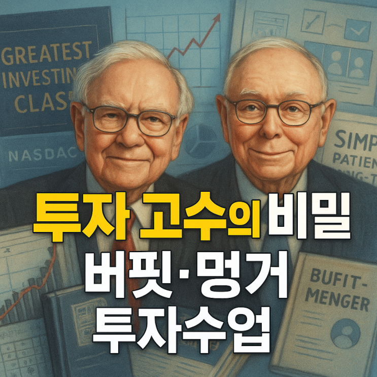  워런 버핏과 찰리 멍거 독서후기 투자 철학과 핵심 메시지 해석