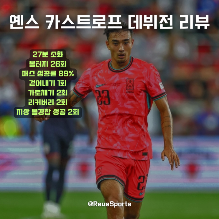 옌스 <b>카스트로프</b> 데뷔전 이런 선수 없었다 '역동적인 파이터'