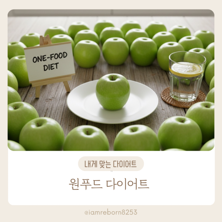  원푸드 다이어트 단기간엔 굿! 장시간은?
