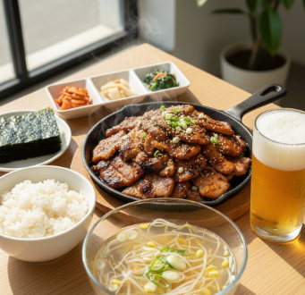  불향 입은 탱글 앞다리 제육뽁음 : 꿀맛