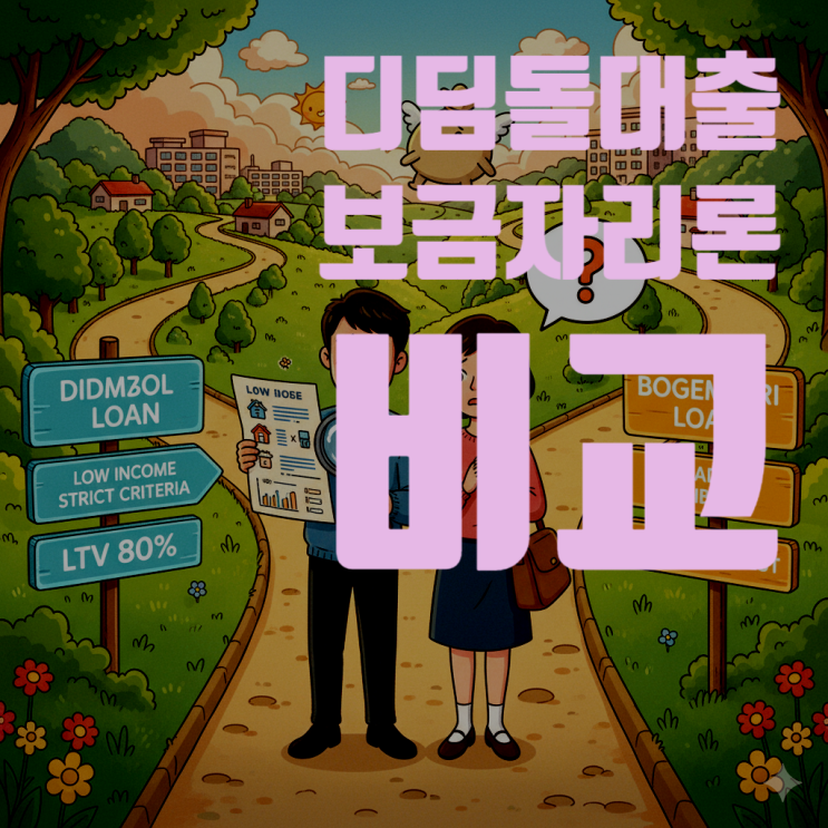  디딤돌대출 vs 보금자리론, 2025년 최신정보 완벽 비교 분석 (신생아 특례 포함, 나에게 맞는 상품은?)