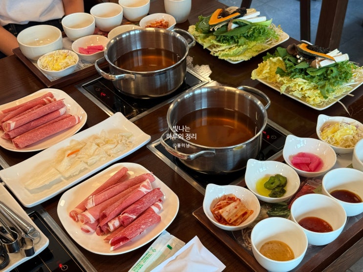 한옥에서 즐기는 인사동 샤브샤브 인사샤브정 인사동데이트
