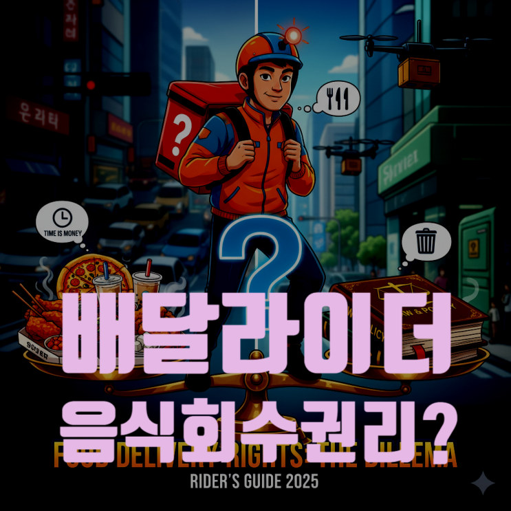  배달 라이더 필독! 배달불가 음식, 먹어도 될까? ‘음식 회수 권리’ 총정리