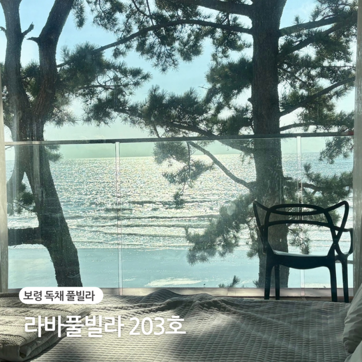  보령 풀빌라 독채 펜션 라바풀빌라 오션뷰 203호
