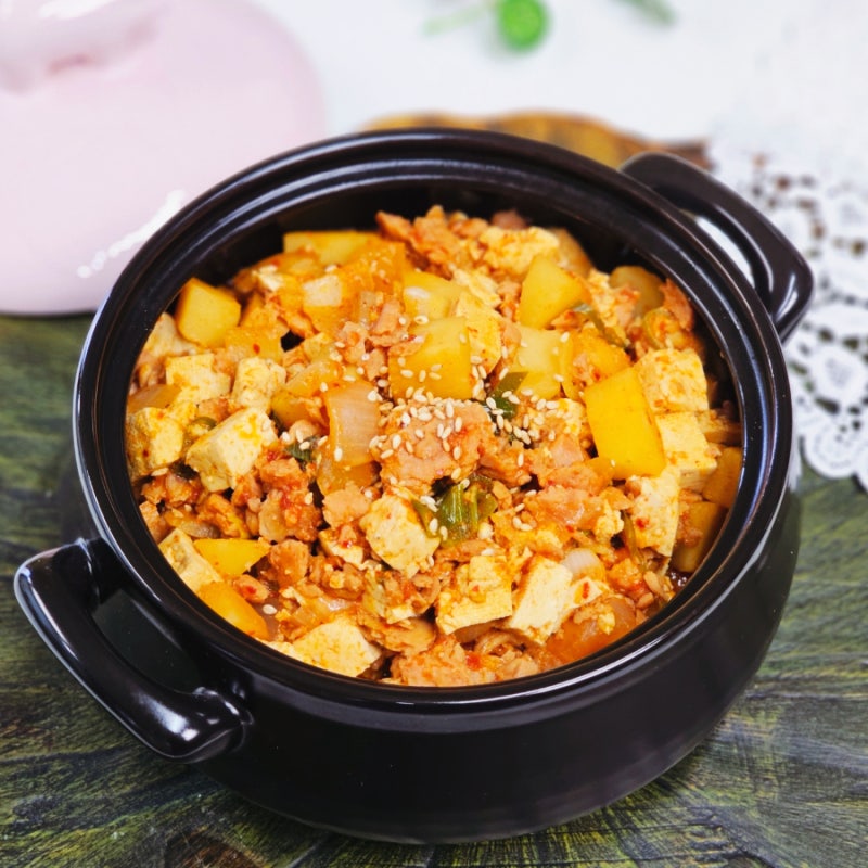 이찬원 스팸 감자짜글이 만드는법 두부스팸 짜글이 찌개 양념 레시피