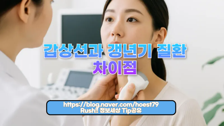  갑상선 질환과 갱년기 질환 차이점: 헷갈리기 쉬운 두 질환 확실히 구분하기