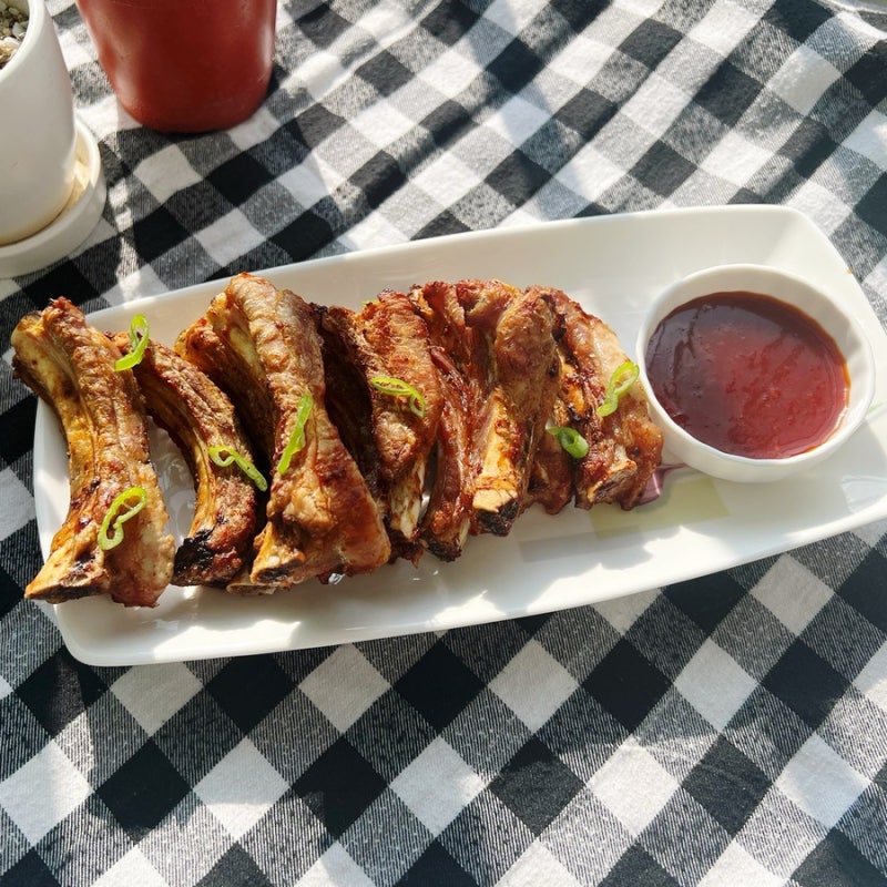 등갈비 소금구이 레시피 집에서 에어프라이어 간단하게 맛있게 굽는 법