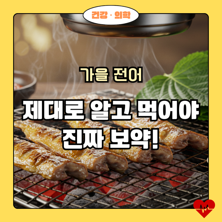  가을 전어 효능, 제대로 알고 먹어야 보약!