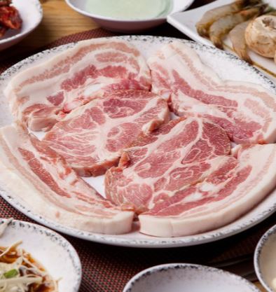  “국내산 1등급 유황한돈 삼겹살·목살 – HACCP 인증, 당일 도축 신선육”