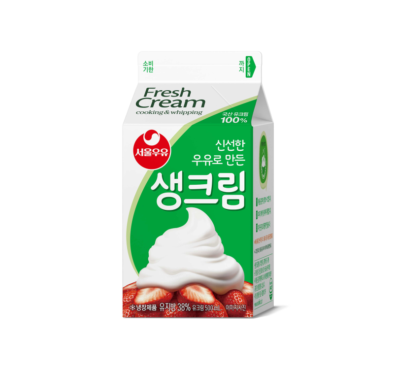 서울우유 생크림 총정리! 동물성, 식물성 용도별 완벽 가이드