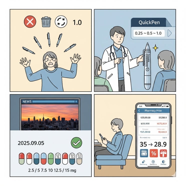  마운자로 퀵펜 – 한국 허가 소식과 구입 시 참고할 점
