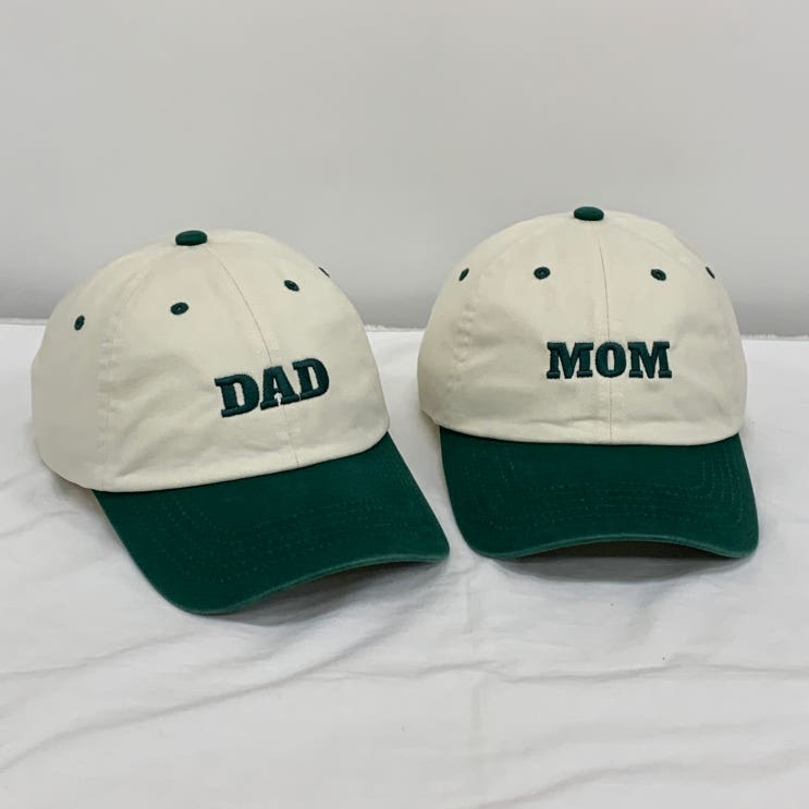  단체모자 제작 | 커플모자 DAD MOM 자수 볼캡 소량제작 가능