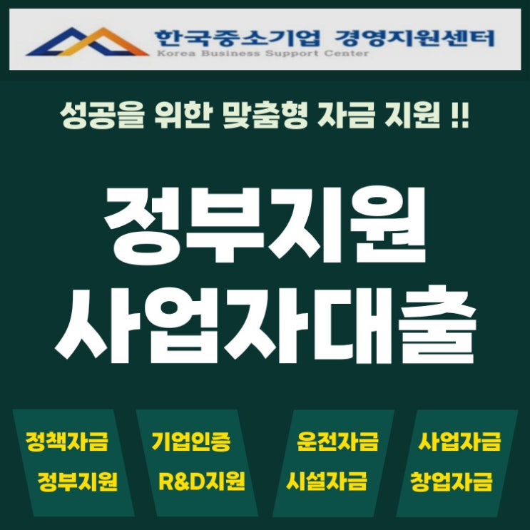  정부지원 사업자 대출 금리·한도·서류 총정리! 꼭 알아두세요