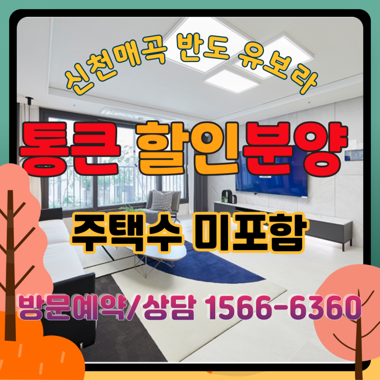  신천매곡 반도유보라 할인 정보