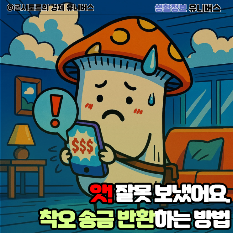앗 돈을 잘못 보내셨나요, <b>착오 송금 반환</b> 신청하는 방법