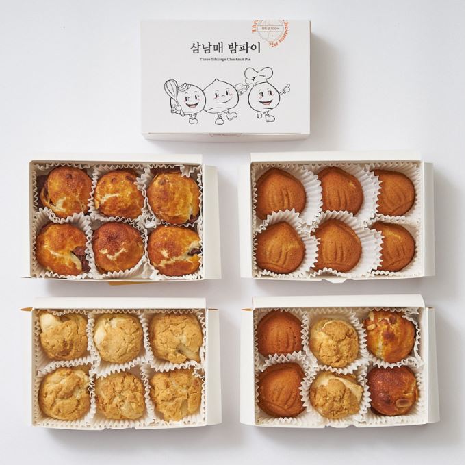   합천 삼남매 밤파이·호두파이 6개입  답례품·추석선물세트 추천