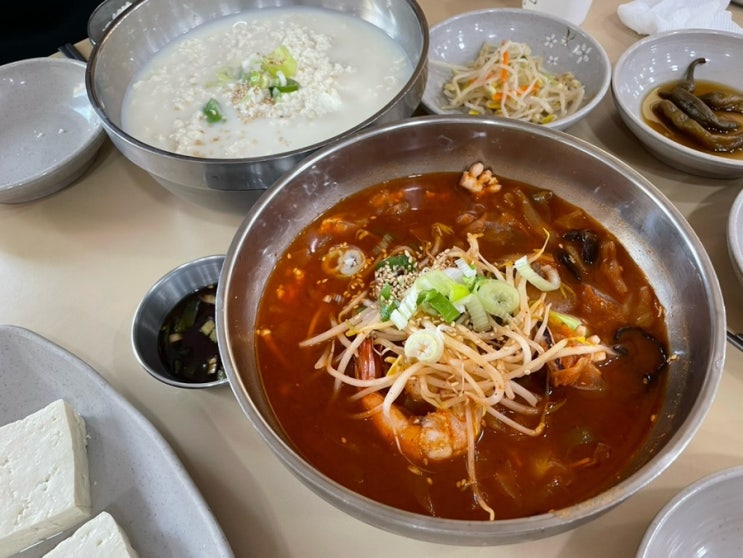  강릉 나상명 초당 순두부 후기, 툇마루 카페 근처 순두부짬뽕 맛집!