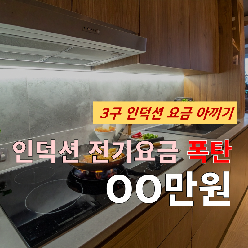 3구 인덕션 전기요금 폭탄 피하기
