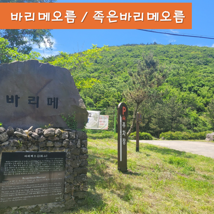  《제주오름》 바리메오름 족은바리메오름 포토존 많은 제주도가볼만한곳