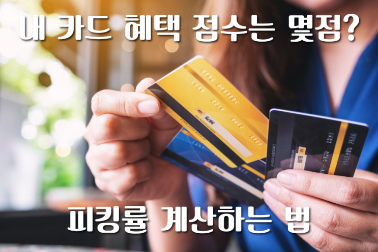  내 카드 혜택 점수는 몇 점? 피킹률 계산하는 법