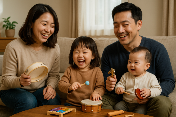  돌아기 2살 3살 아기 발달에 좋은 악기 교육 리듬 놀이 두뇌 소근육 by. 덴마크 프리미엄 분유 루비락 3