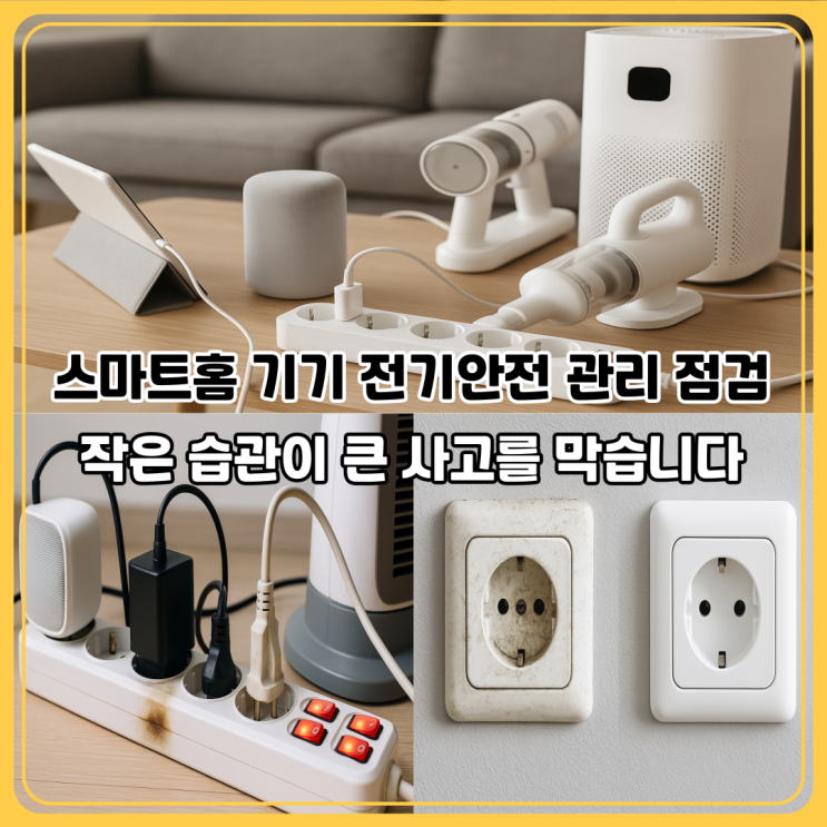  스마트홈 기기 전기안전 관리 가이드｜가정에서 꼭 확인해야 할 점검 포인트
