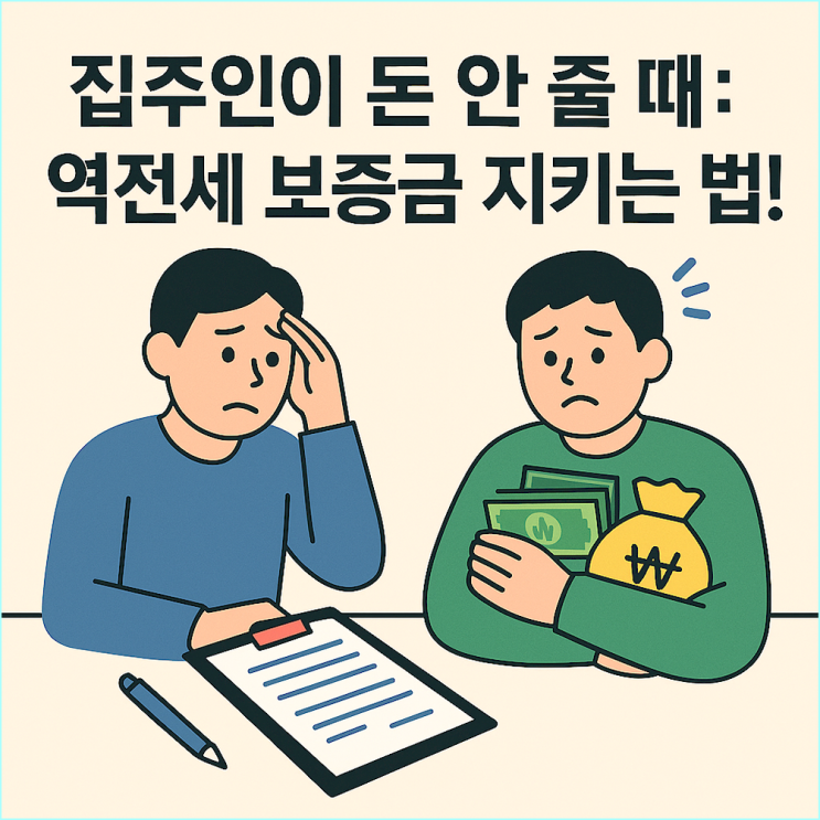 역전세 보증금 반환: 집주인이 돈 안 줄 때 내 돈 지키는 법적 조치 총정리 (내용증명, 임차권 등기명령)