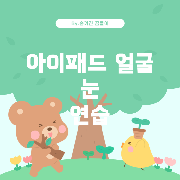  아이패드로 얼굴과 눈 각도 연습하는 법
