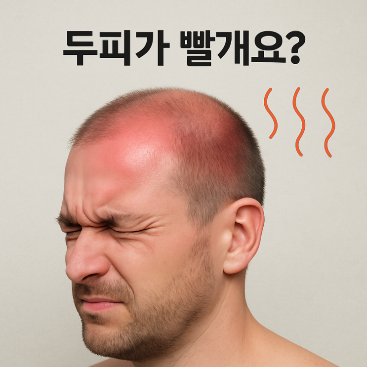  두피가빨개요 두피열 진정시키는 탈모 꿀팁