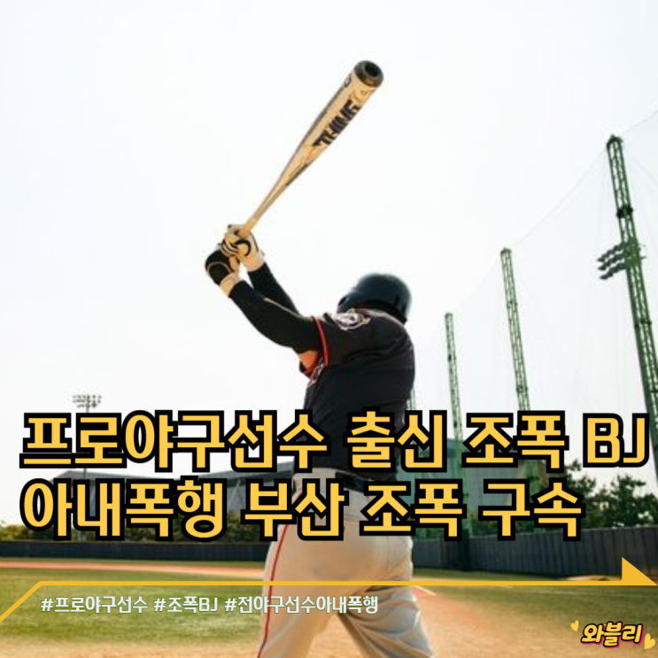 <b>프로야구선수 출신</b> <b>조폭</b> <b>BJ</b> 아내폭행 부산 <b>조폭</b> 구속 누구