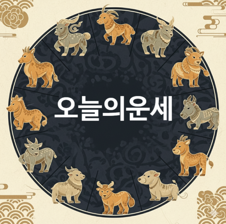  2025년 9월5일 띠별 오늘의 운세