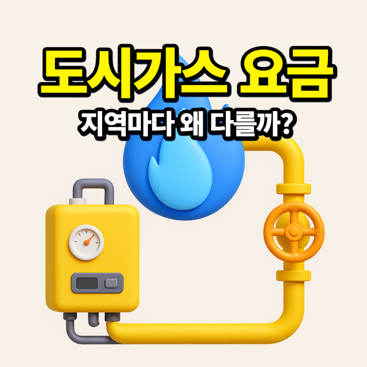  2025년 지역별 도시가스 요금 비교와 절약 꿀팁 (서울 vs 제주 차이까지)