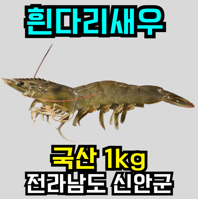  제철이니까 더 맛있다!  국산 흰다리새우 1kg, 15% 할인 중