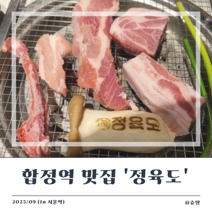  [합정역 맛집] 단독룸이 있는 삼겹살 두툼한 홍대 고기집 '정육도'