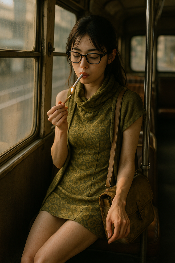  퇴폐미 있는 일본소녀 일러스트