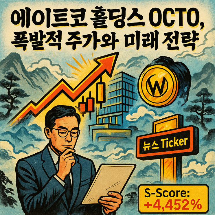  에이트코 홀딩스 주가 (OCTO 주식) 4000% 급등 이유?