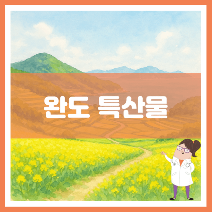  완도 특산물에 대해 알아봐요