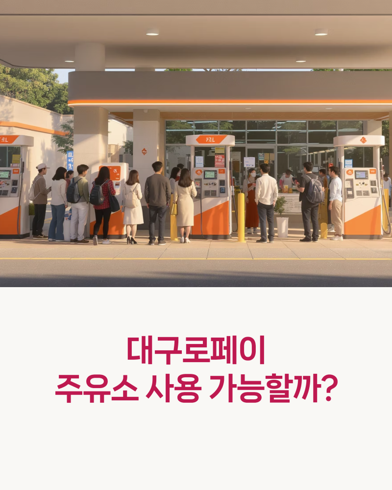 대구로페이 주유소 사용 가능할까? 실제 사용 가능한 곳과 확인법까지 총정리