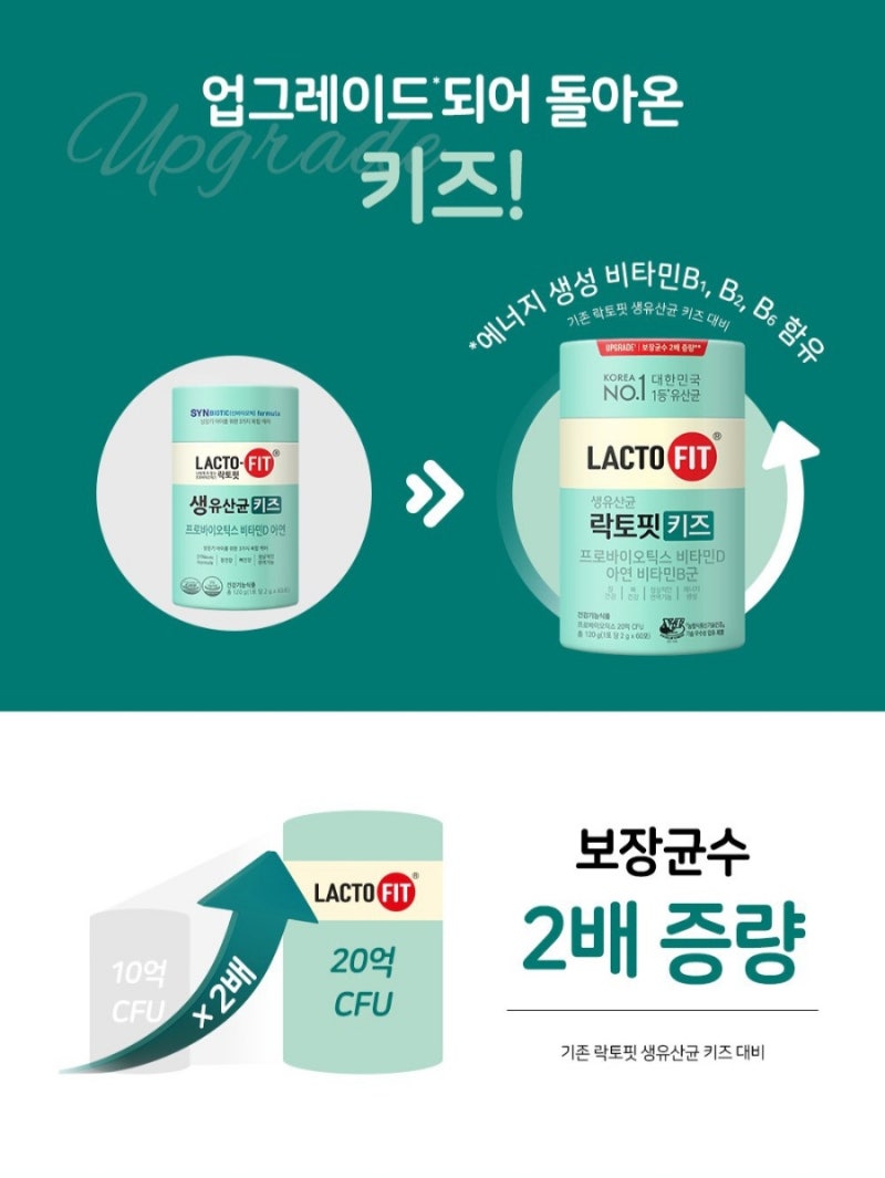 락토핏 키즈 유산균 120g 아이 장 건강을 위한 맞춤형 어린이 유산균!